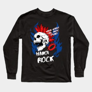 hanoi rock ll music speaks Long Sleeve T-Shirt